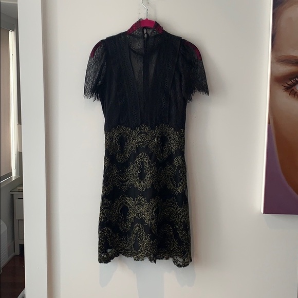 Sandro “Poetry” black lace mini dress 1 (US S) - Picture 5 of 10
